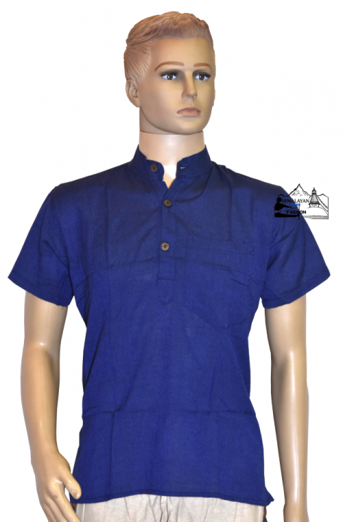 blue-cotton-kurta-unisex-comfortable-style