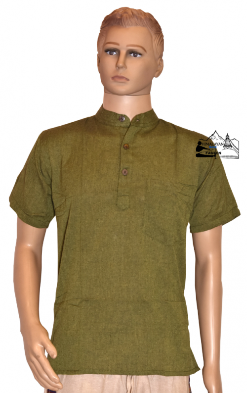 green-cotton-kurta-unisex-comfortable-style
