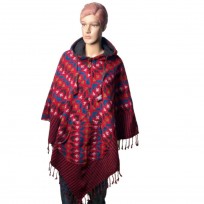 multicolor-himalayan-wool-poncho-with-hood-handmade-in-nepal