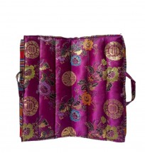 handmade-tibetan-silk-meditation-cushion-purple-floral-design