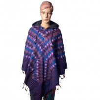 handmade-unisex-woolen-poncho-blue-base-ethically-made-in-nepal